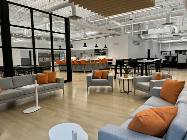 Life Science Connect Cafe Collaboration Area, Rise Pittsburgh Client