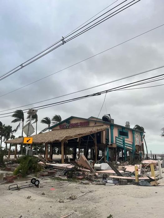 Doc's Beach House after Hurricane