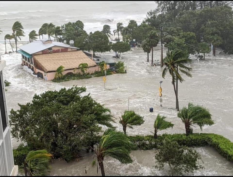 Doc's Beach House During Hurricane. No matter how well you prepare you will never be ready.